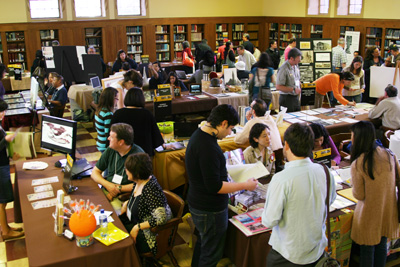 The Los Angeles Times Reference Room in USC's Doheny Memorial Library served as an exhibition hall at the 5th-annual Los Angeles Archives Bazaar. Photo: Marius Constantin. The Los Angeles Times Reference Room in USC's Doheny Memorial Library served as an exhibition hall at the 5th-annual Los Angeles Archives Bazaar. Photo: Marius Constantin.